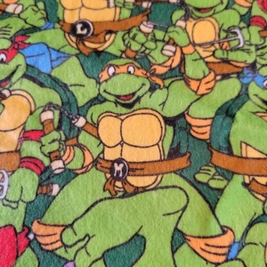 Teenage Mutant Ninja Turtles Flannel Fabric 40x19" Springs Creative TMNT Vintage - Picture 1 of 14