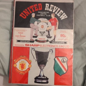 Manchester United v Legia Warsaw 1990/91 Cup Winners Cup Semi Final 2nd Leg - Picture 1 of 1