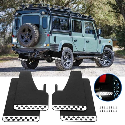 Accesorios de guardabarros negro brillante a prueba de salpicaduras para Land Rover Defender 110 2020-24 Foto 1 de 4