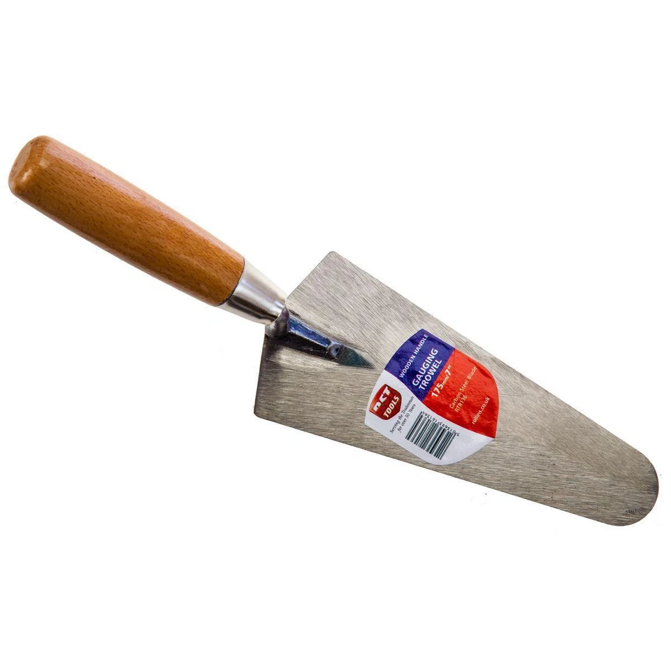 RST Gauging Trowel Wooden Handle 7"