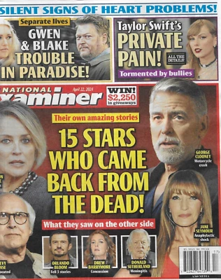 National Examiner Stars Near Death Experiences Taylor Swift Wizard of Oz 2024 - Image 1 of 4