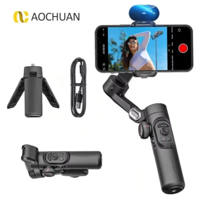 AOCHUAN Smart XE AI-Magnetic Gimbal Stabilizer Foldable Selfie Stick for iPhone - Image 1 of 4