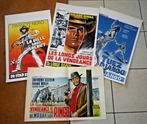 Western lot 4 affiche cinéma belge Franco Nero - Django - Ringo 1960/70 - Afbeelding 1 van 9
