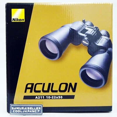 Nikon Binoculars ACULON A211 10-22x50 Porro Prism Japan NEW - Image 1 of 4