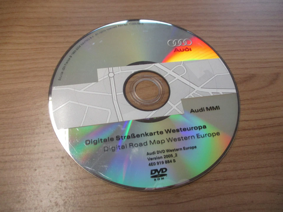 Navi Navigation DVD Karte Europe Deutschland 2005 AUDI A6 4F A8 4E 4E0919884S - Bild 1 von 4