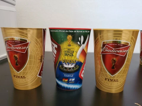 2014 WORLD CUP FINAL  BEER CUP glass mug Cover