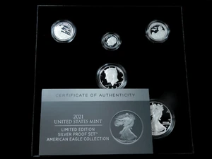 2021 United States Mint Limited Edition Silver Proof Set in Box w/ COA - Picture 1 of 12
