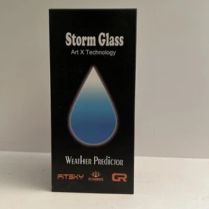 Storm Glass Art & Technology Weather Predictor Forecasting Gift 3D New in Box - Picture 1 of 7