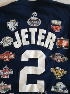 2014 New York Yankees Derek Jeter All Star Games T Shirt S/CH/P - Picture 1 of 9