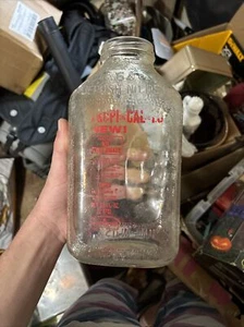 Vintage Tropi Cal Lo Orange Juice 64 Oz Glass Bottle - Picture 1 of 5