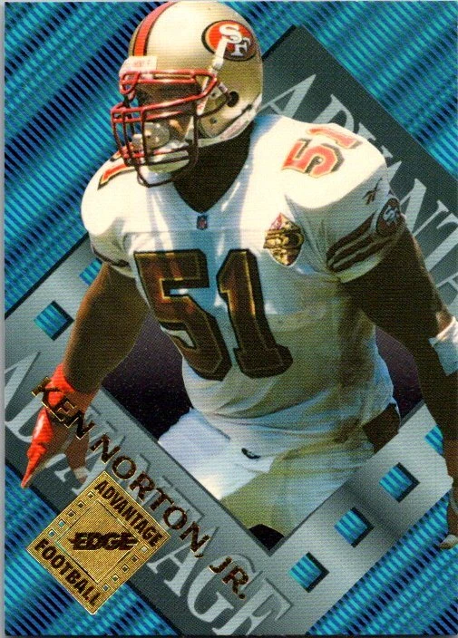 1996 Collector's Edge Advantage Football #64 Ken Norton Jr. - Image 1 of 1