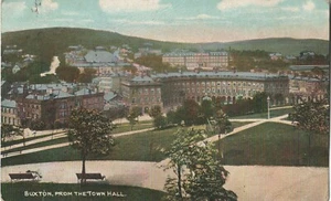 ETW DENNIS POSTCARD BUXTON FROM THE TOWN HALL 1909 - Imagen 1 de 2