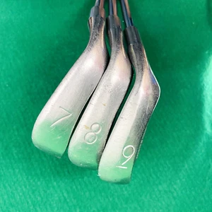 Ping Eye 2 Orange Dot Irons  7, 8, 9 RH Steel Shaft Karsten USA Lot 3 Golf - Picture 1 of 21