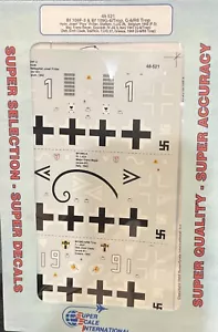 Superscale decals 1/48 48-521 Messerschmitt BF 109F-3 G-6 G6/R6 Trop - Picture 1 of 1