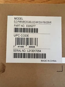 Elo E005277 Power Brick and cable - NIB - Picture 1 of 6