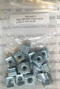 16x 355-00017 16EA NUT DADO 10-32 0.064-0.105 st zp server minuteria - Picture 1 of 1