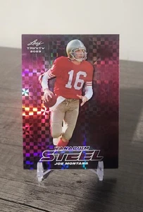 Joe Montana 2023 Leaf Trinity Vanadium Steel 2/7 - Picture 1 of 3