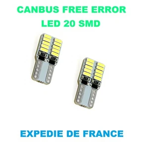 LED PLAQUE D'IMMATRICULATION ALFA ROMEO BRERA T10 W5W 20 SMD BLANC CANBUS - Imagen 1 de 1