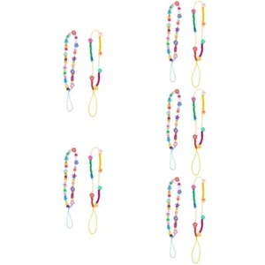 10 Pcs Clay Phone Wrist Chain Acrylic Phone Hanging String Mobile Phone Charm - Zdjęcie 1 z 12
