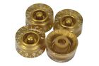 Speed Knobs Gold w/ embossed numbers for Gibson Les Paul 4pk