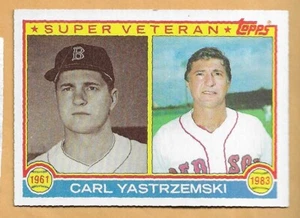 CARL YASTRZEMSKI BOSTON RED SOX SUPER VETERAN #551 - TOPPS CASI NUEVO-COMO NUEVO 1983 - Imagen 1 de 2