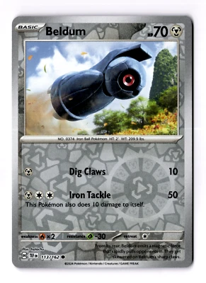 Beldum 113/162 Sv05: Temporal Forces Reverse Holo - Image 1 of 3