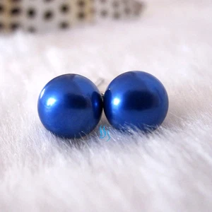 Ohrringe Ohrstecker 7,5-8,0 mm Süßwasserperlen MEHR FARBEN - Bild 1 von 35