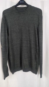 Asos Crew Neck Jumper in Khaki Twist Cotton UK M LN142 BB 15 - Picture 1 of 5