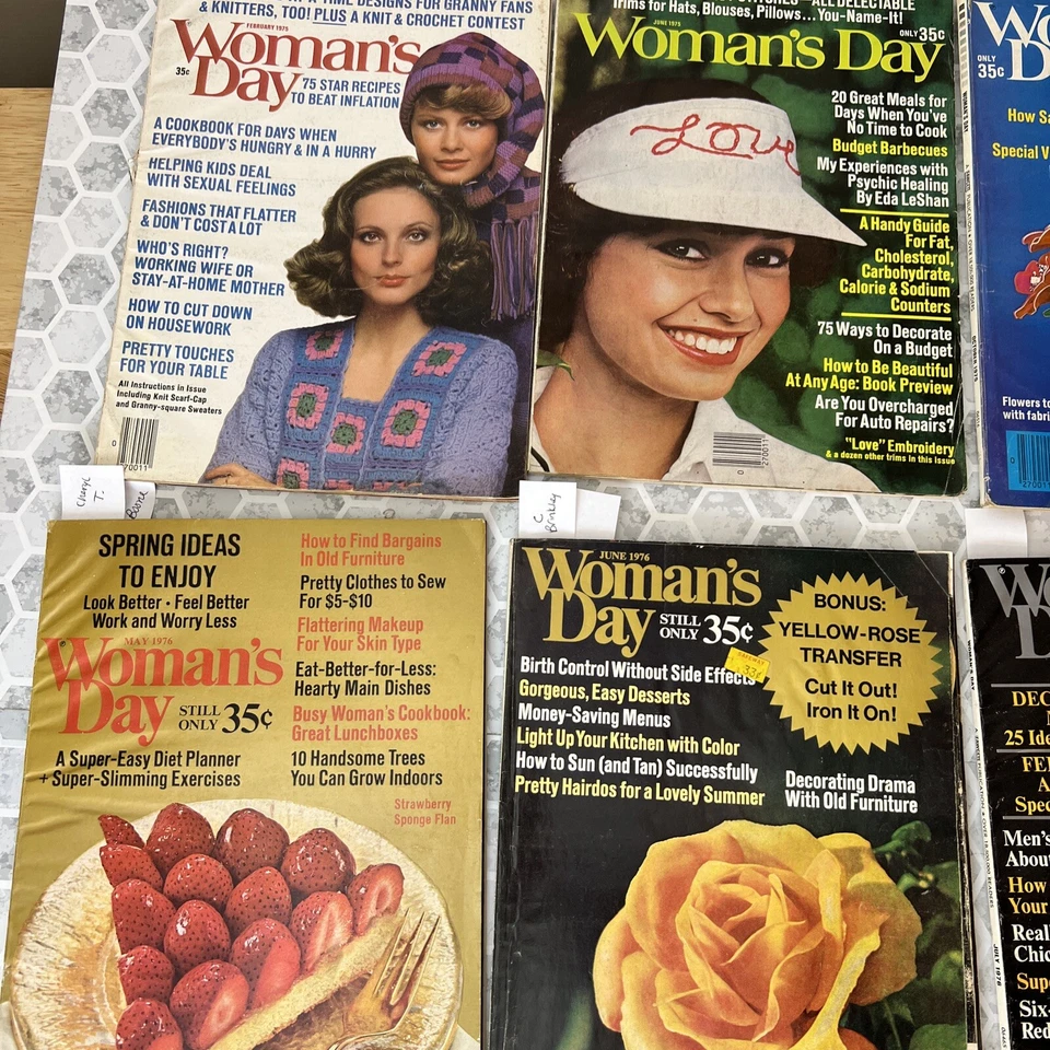 8-Vintage Advertising in Womans Day Magazine 1975-76  #1 - Image 1 of 4