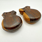 Vintage Pair of JOM Wooden Spanish Castanets Flamenco Dancing Music - No Laces