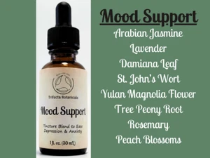MOOD SUPPORT Herbal Tincture Blend / Liquid Extract / Organic Apothecary Herbs - Picture 1 of 8