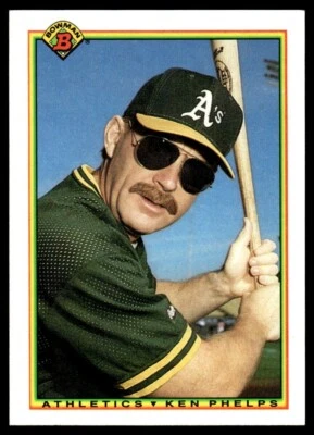 Ken Phelps #462 1990 Bowman  Oakland Athletics - Image 1 of 2