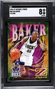 Skybox Z Force #50 1996-97 Vin Baker Z-Cling SGC 8 casi nuevo MT Milwaukee Bucks NBA - Imagen 1 de 2