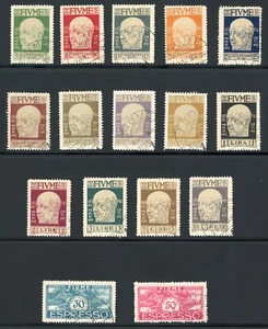 Fiume 1920 Gabriele d'Annunzio Scott# 86-99, E2-E3 Used Very Fine Scarce - Picture 1 of 2