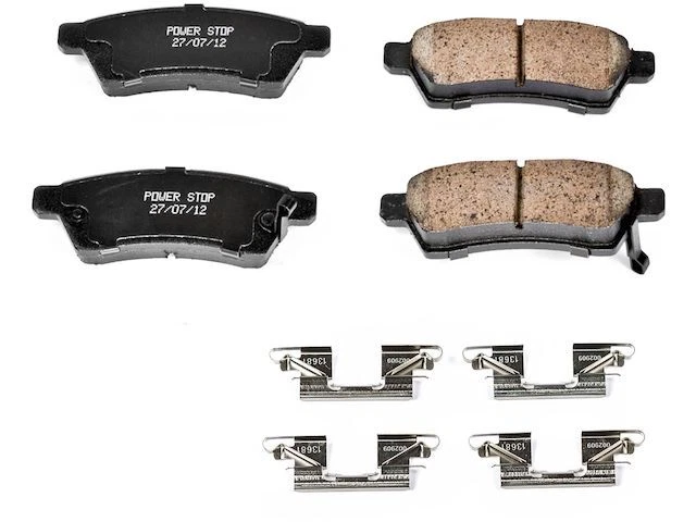 Rear Brake Pad Set Power Stop 56NCXK69 for Suzuki Equator 2009 2010 2011 2012 - Image 1 of 1