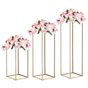 Hochzeitsblumenständer Vase Säule,15,7, 23,6, 31,5"hoher Blumenständer Gold,1Set - Bild 1 von 7