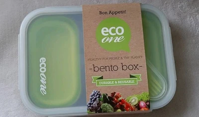 Eco One Bento Lunch Box, Portable Meal Container, BPA Free Non-Toxic, NIB - Image 1 of 3