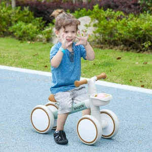 Balance Bike for Toddlers 1-3 Years with Adjustable Seat, Green - Picture 1 of 11