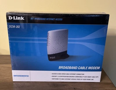 Cable módem de banda ancha D-Link DCM-202 DOCSIS 2.0 cable módem sellado nuevo Foto 1 de 2