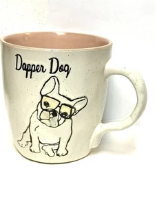 Taza de gres de cerámica Bulldog francés para perro Dapper de Spectrum Designz perro 16 oz - Imagen 1 de 6