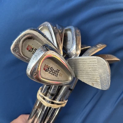 WILSON RM MIDSIZE IRONS 3-SW FATSHAFT REG FLEX IDEAL 1st SET! - Image 1 of 4