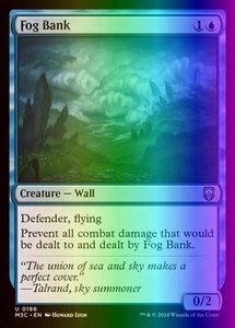 MTG Magic the Gathering Fog Bank (186r/782) Modern Horizons 3 Commander LP FOIL - Picture 1 of 1