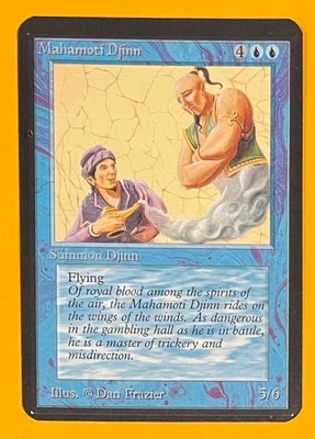 MTG MAHAMOTI DJINN Alpha (Ink) (OldManMTG 012-314) - Image 1 of 4