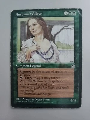 MTG Autumn Willow Homelands Regular Rare Played See Pictures  - Image 1 of 2