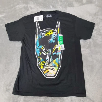 全新带标签 DC 漫画经典蝙蝠侠衬衫青少年男孩尺寸 L 10/12 — 第 1/4 张图片