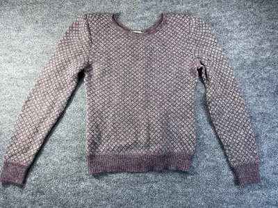 Rare Vintage Valentino Boutique Purple/Gray cardigan Sweater Mohair Wool Italy S - Image 1 of 4