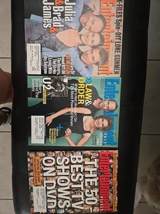 3 Issues Of ENTERTAINMENT Weekly Magaizne 2004 2005 2001 Celebrity News Movies - Picture 1 of 1