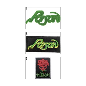 Poison Patch, Poison Iron On Embroidered Patch, Poison Band Logo Patch - Picture 1 of 7