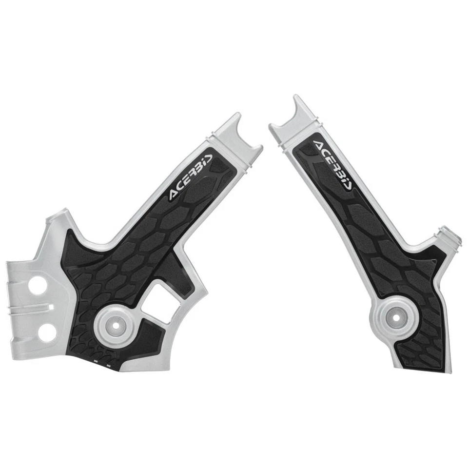 Acerbis X-Grip Frame Guards Grey/Black For Suzuki DR650SE 1996-2009,2011-2014 - Image 1 of 2