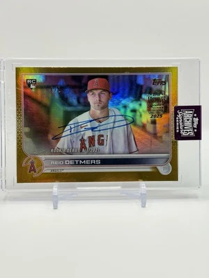 2025 Topps Archives Reid Detmers #US62 2022 Topps Rookie Debut 1/1 Auto - Image 1 of 2